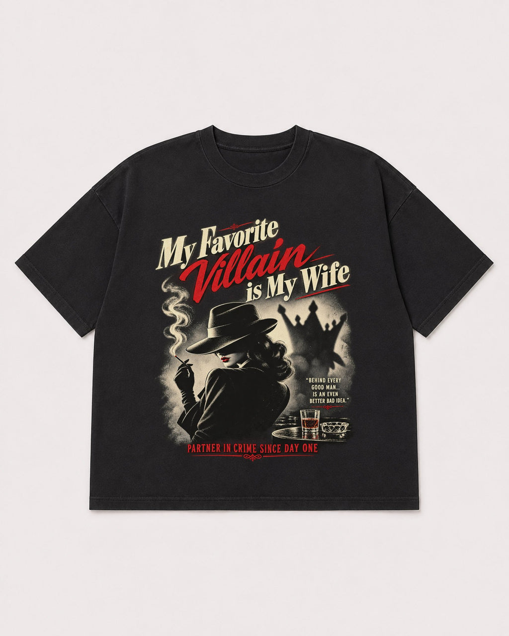 Mockup Boxy Heavyweight Tee Black product