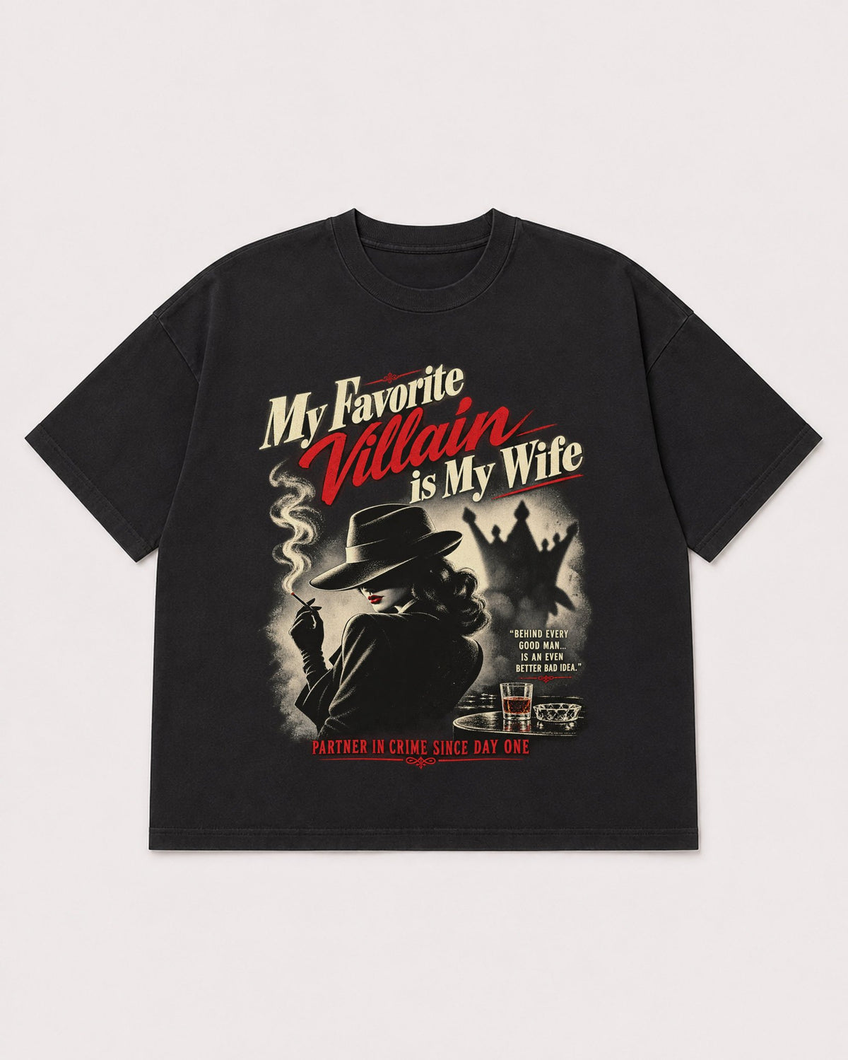 Mockup Boxy Heavyweight Tee Black product