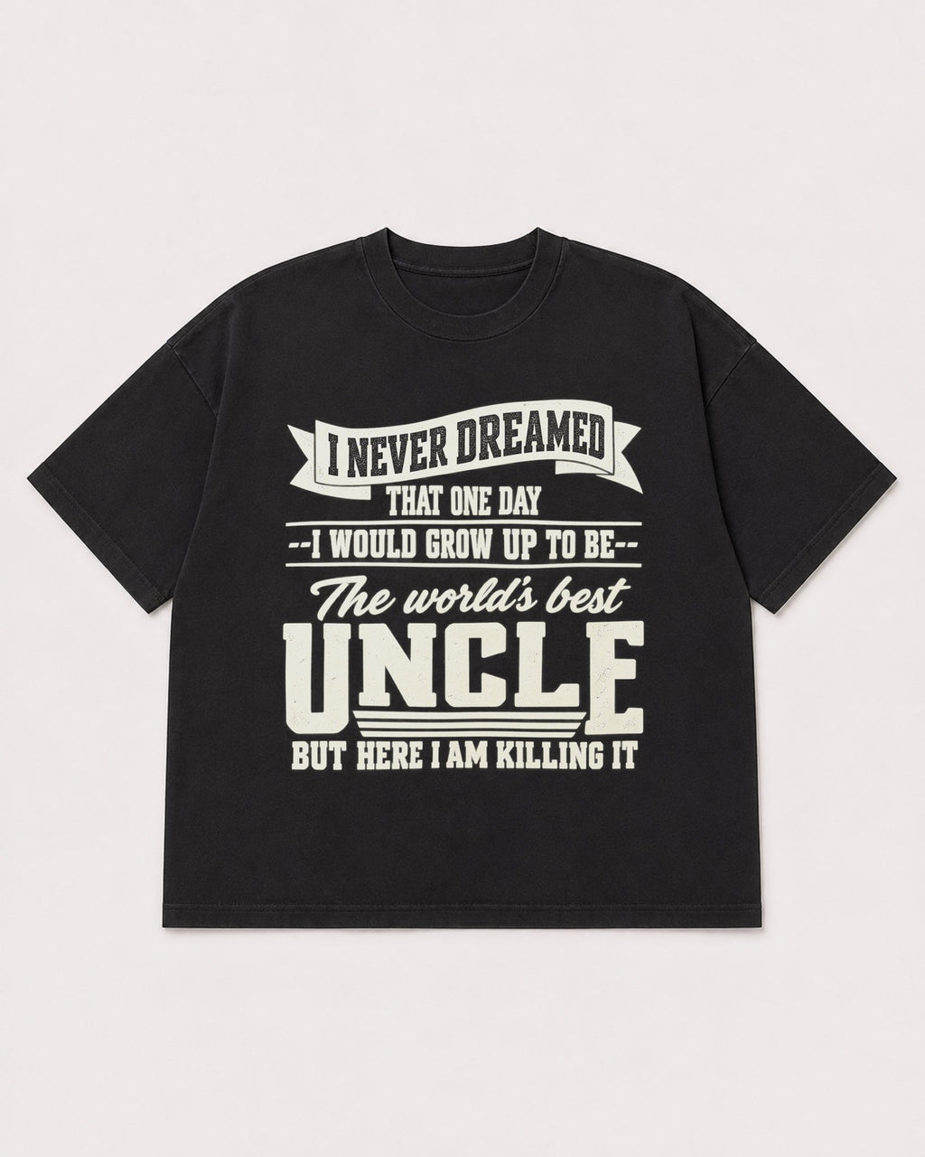 Mockup Boxy Heavyweight Tee Black product