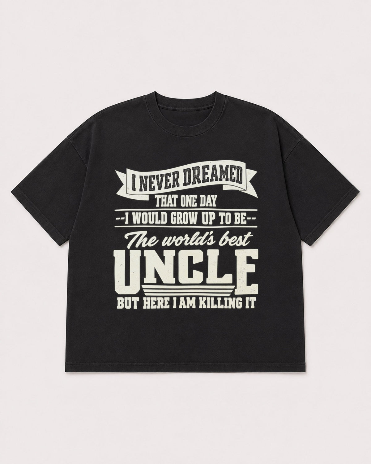 Mockup Boxy Heavyweight Tee Black product