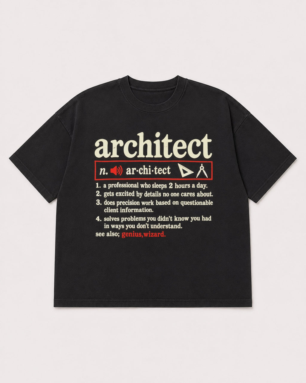 Mockup Boxy Heavyweight Tee Black product