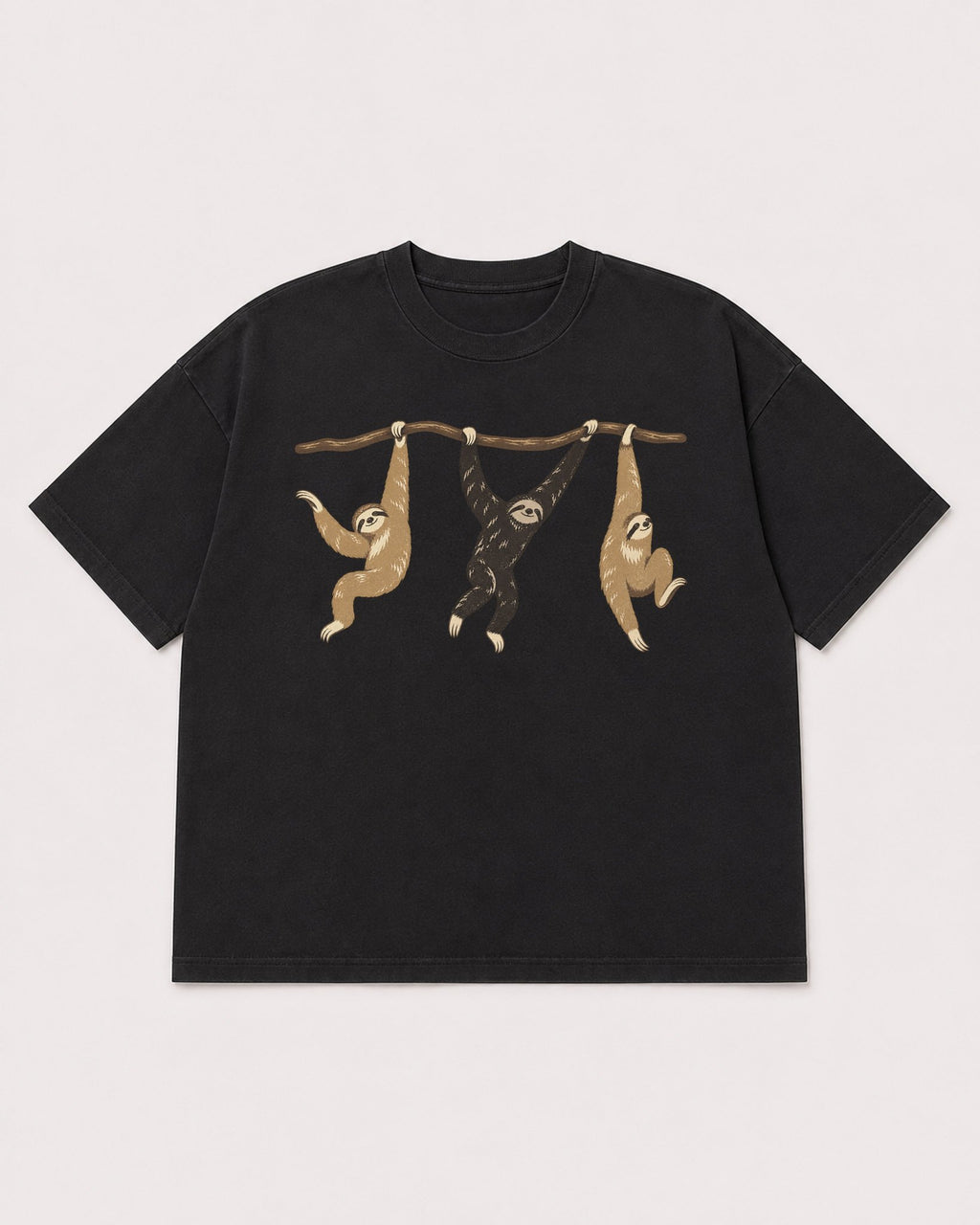 Mockup Boxy Heavyweight Tee Black product