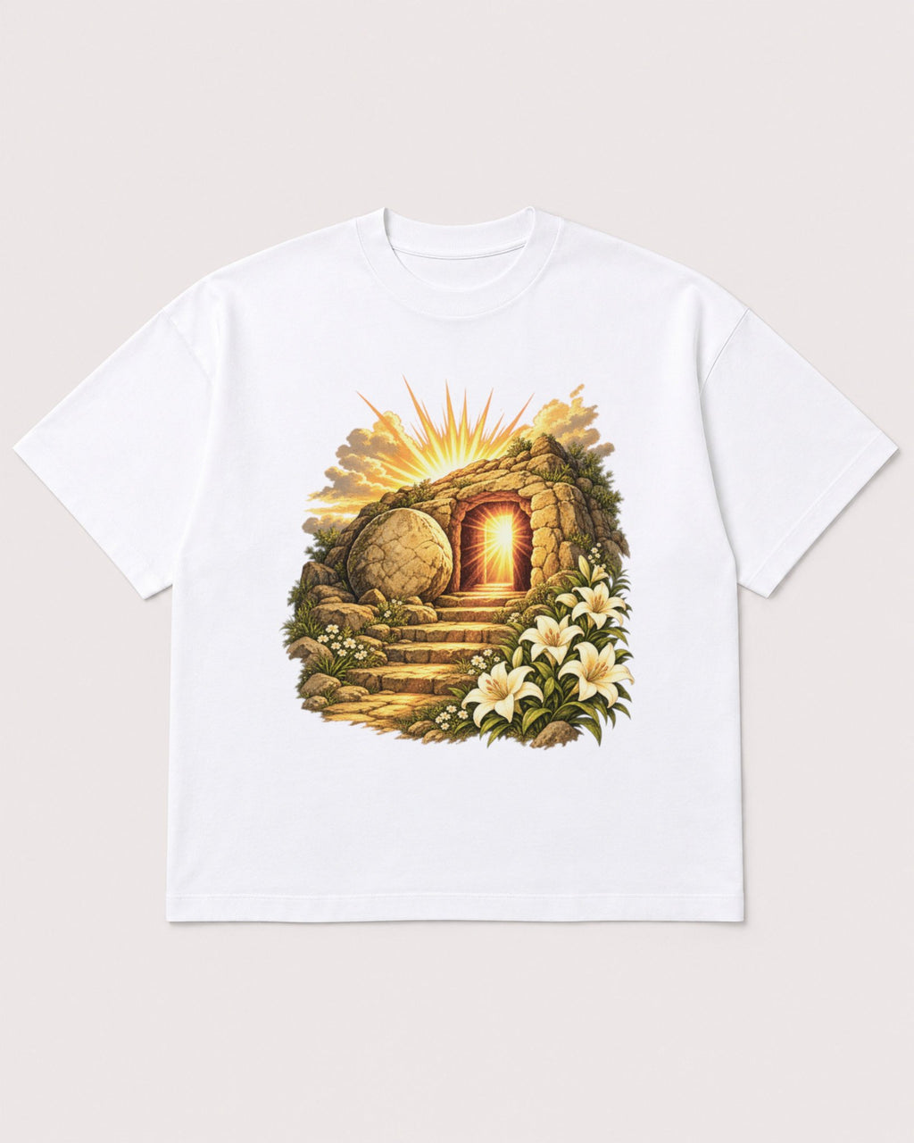 Mockup Boxy Heavyweight Tee White product