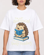 Mockup Boxy Heavyweight Tee White female close-up 40