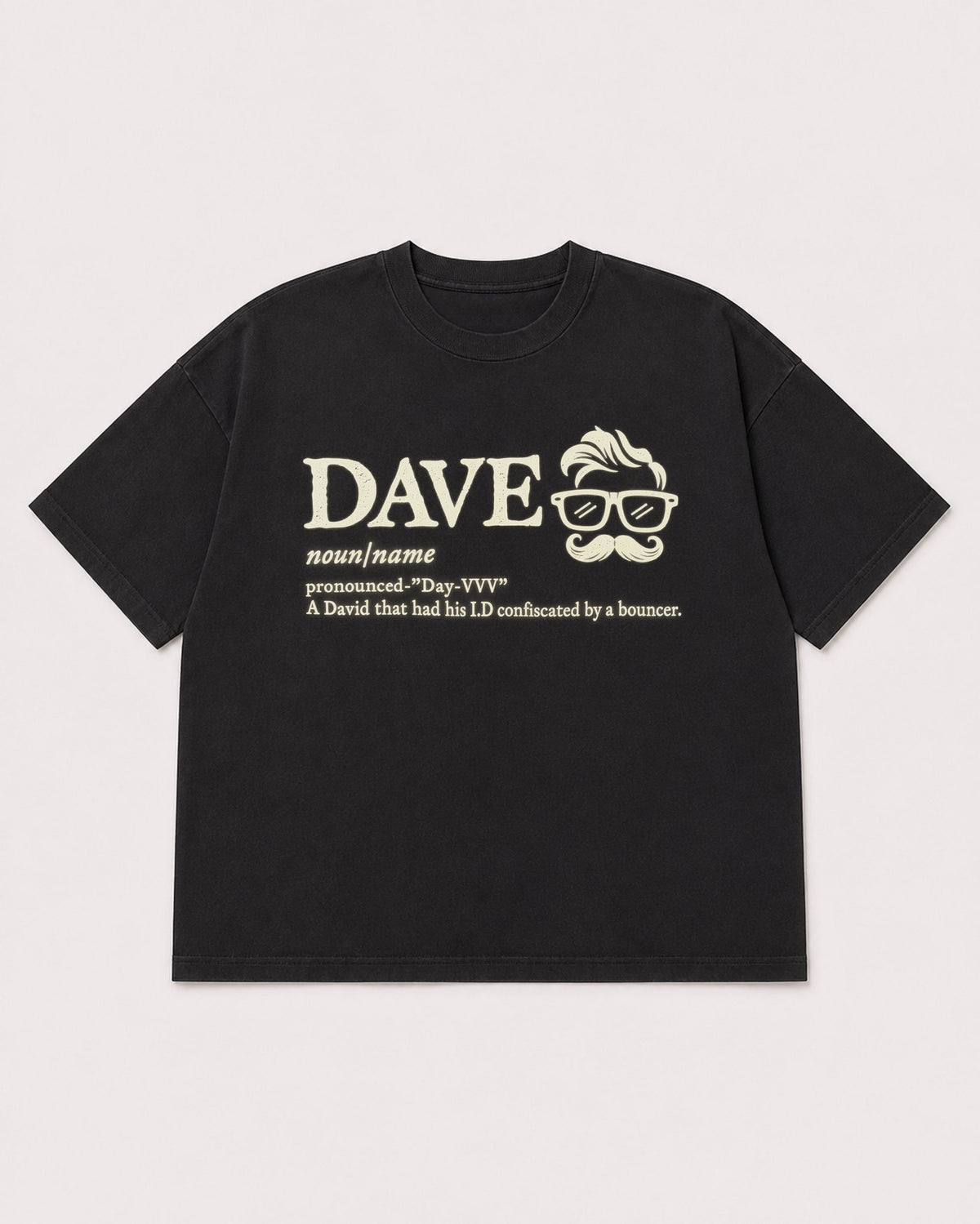 Mockup Boxy Heavyweight Tee Black product