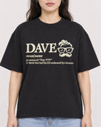 Mockup Boxy Heavyweight Tee Black female close-up 03
