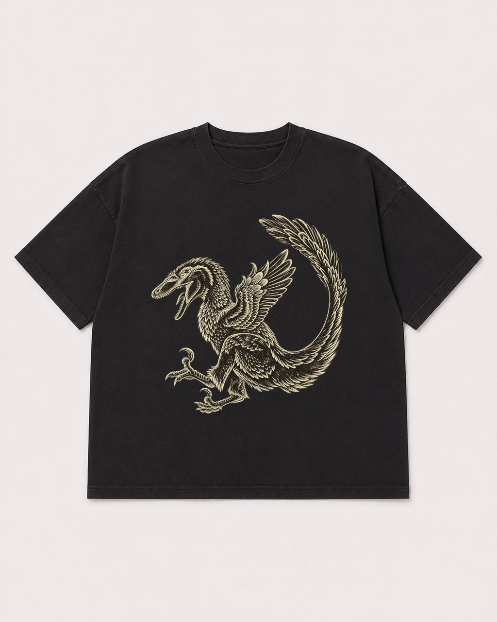 Mockup Boxy Heavyweight Tee Black product