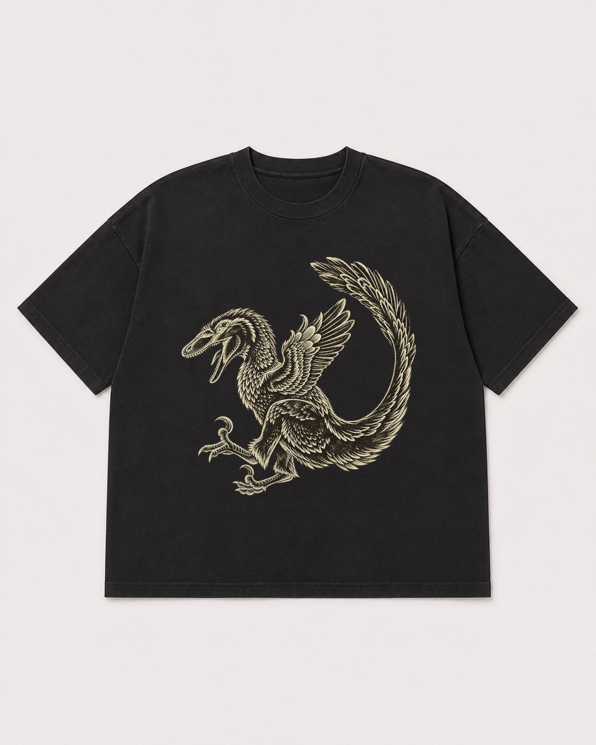 Mockup Boxy Heavyweight Tee Black product