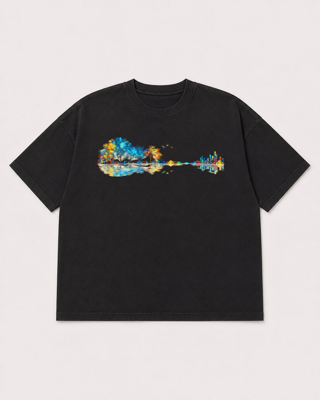 Mockup Boxy Heavyweight Tee Black product