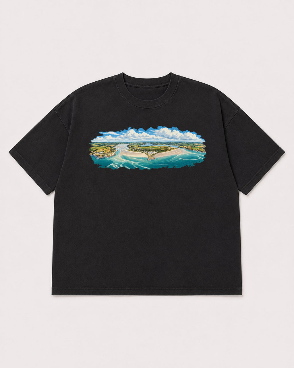 Mockup Boxy Heavyweight Tee Black product