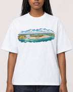 Mockup Boxy Heavyweight Tee White female close-up 04
