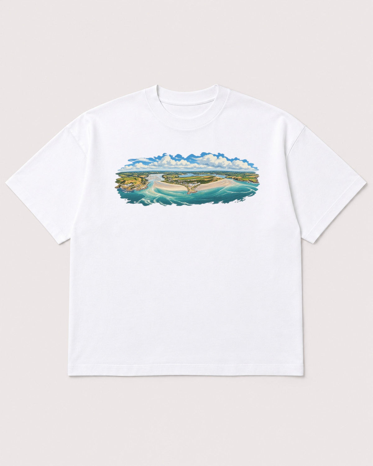 Mockup Boxy Heavyweight Tee White product