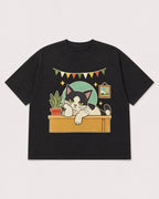 Mockup Boxy Heavyweight Tee Black product