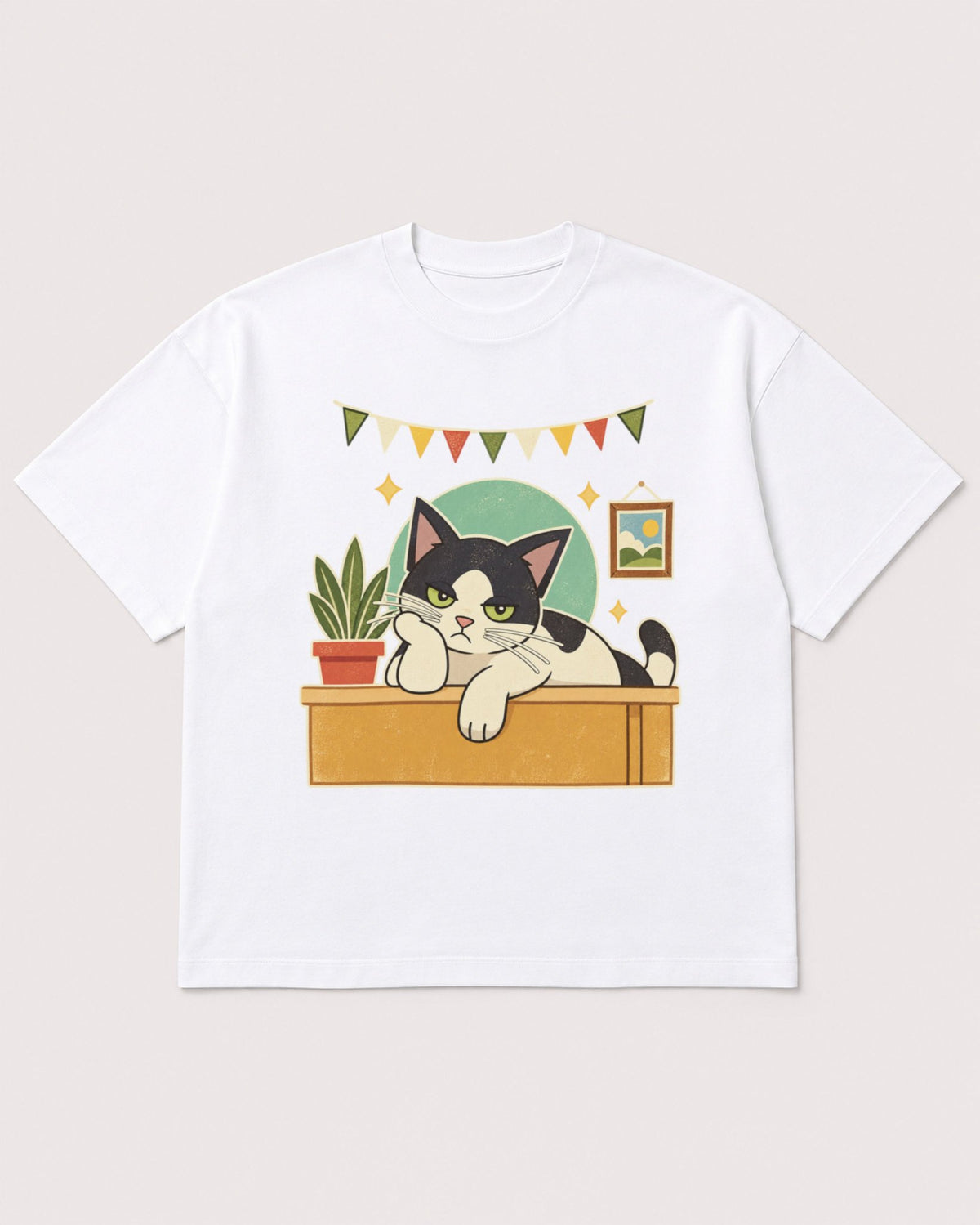 Mockup Boxy Heavyweight Tee White product