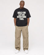 Mockup Boxy Heavyweight Tee Black male full-body 44
