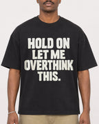 Mockup Boxy Heavyweight Tee Black male close-up 44