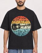 Mockup Boxy Heavyweight Tee Black male close-up 07