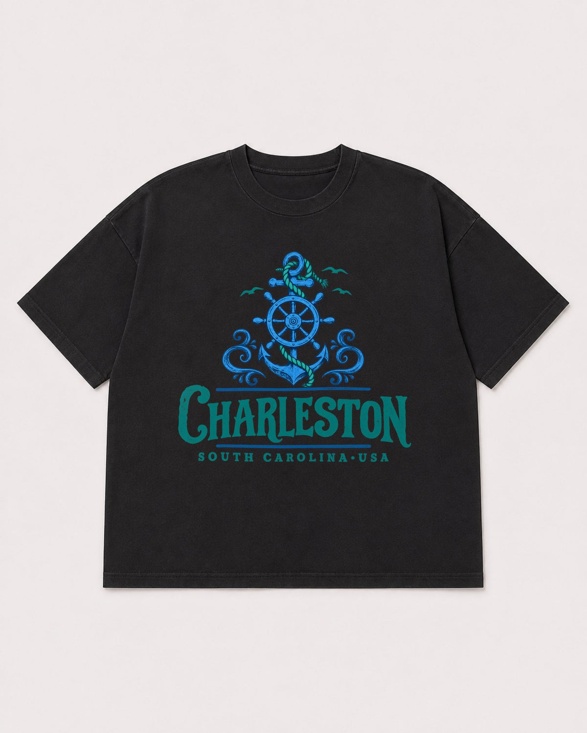 Mockup Boxy Heavyweight Tee Black product