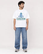Mockup Boxy Heavyweight Tee White male full-body 42