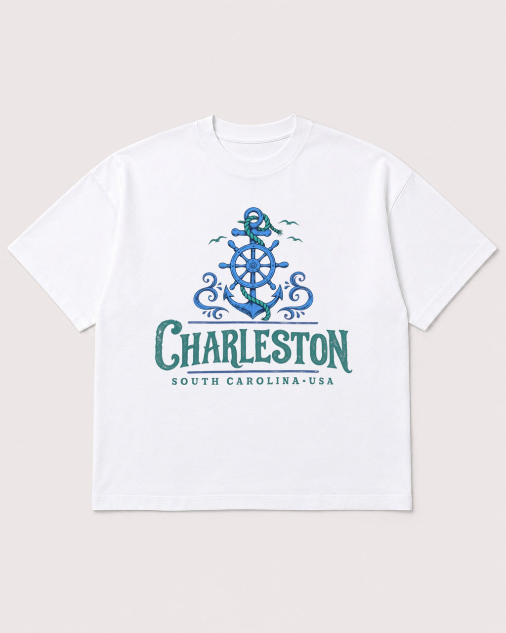 Mockup Boxy Heavyweight Tee White product