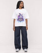 Mockup Boxy Heavyweight Tee White female full-body 04