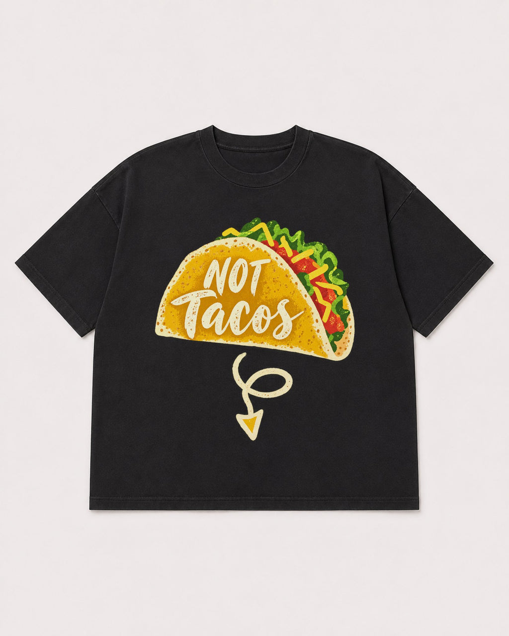 Mockup Boxy Heavyweight Tee Black product