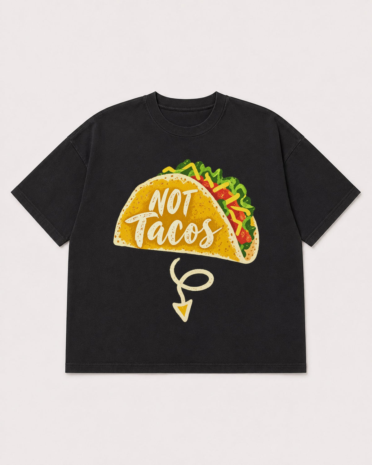 Mockup Boxy Heavyweight Tee Black product