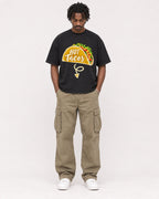 Mockup Boxy Heavyweight Tee Black male full-body 04