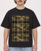 Mockup Boxy Heavyweight Tee Black male close-up 09