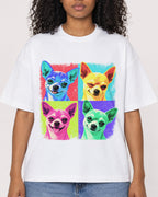Mockup Boxy Heavyweight Tee White female close-up 05