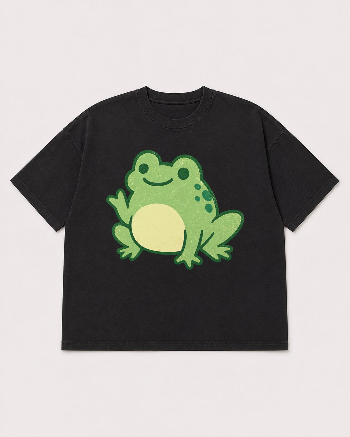 Mockup Boxy Heavyweight Tee Black product