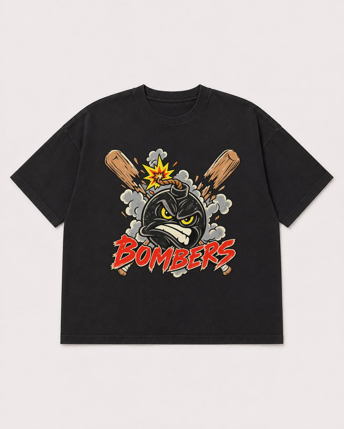 Mockup Boxy Heavyweight Tee Black product