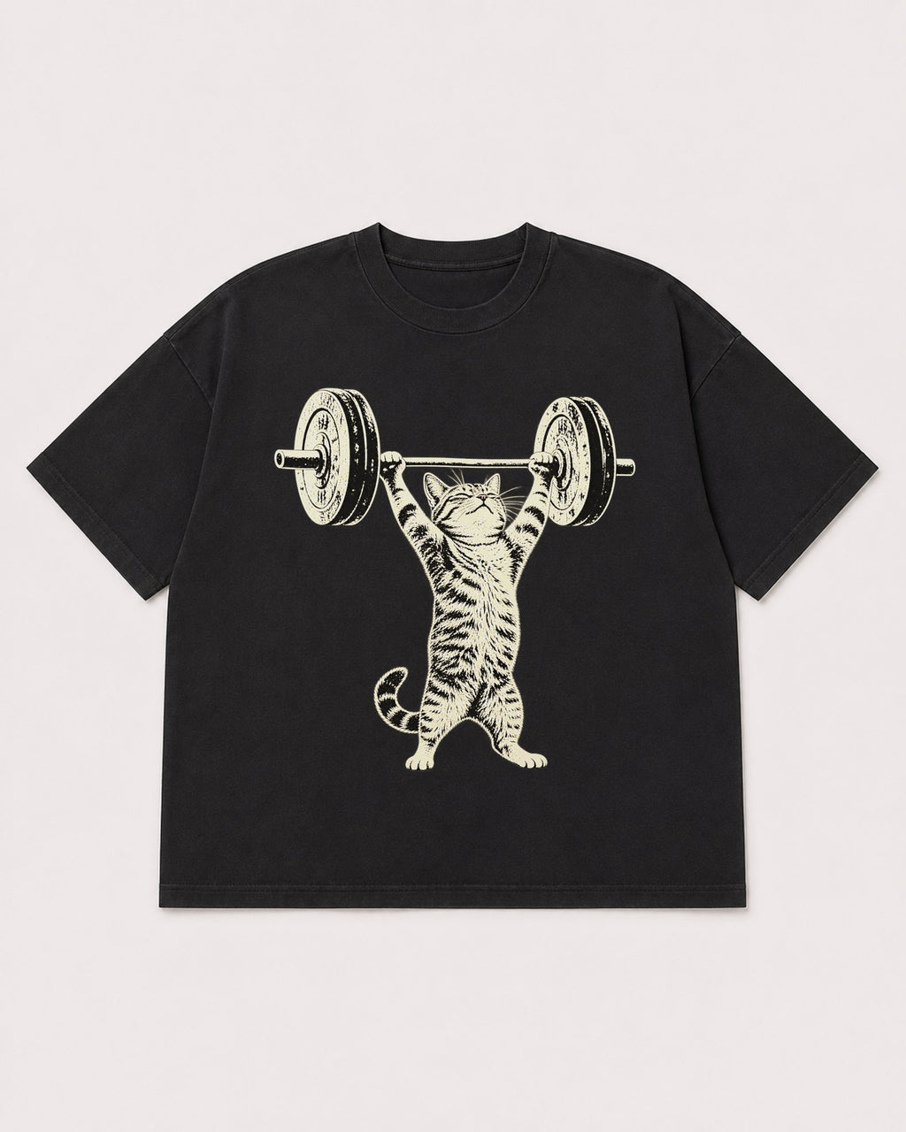 Mockup Boxy Heavyweight Tee Black product