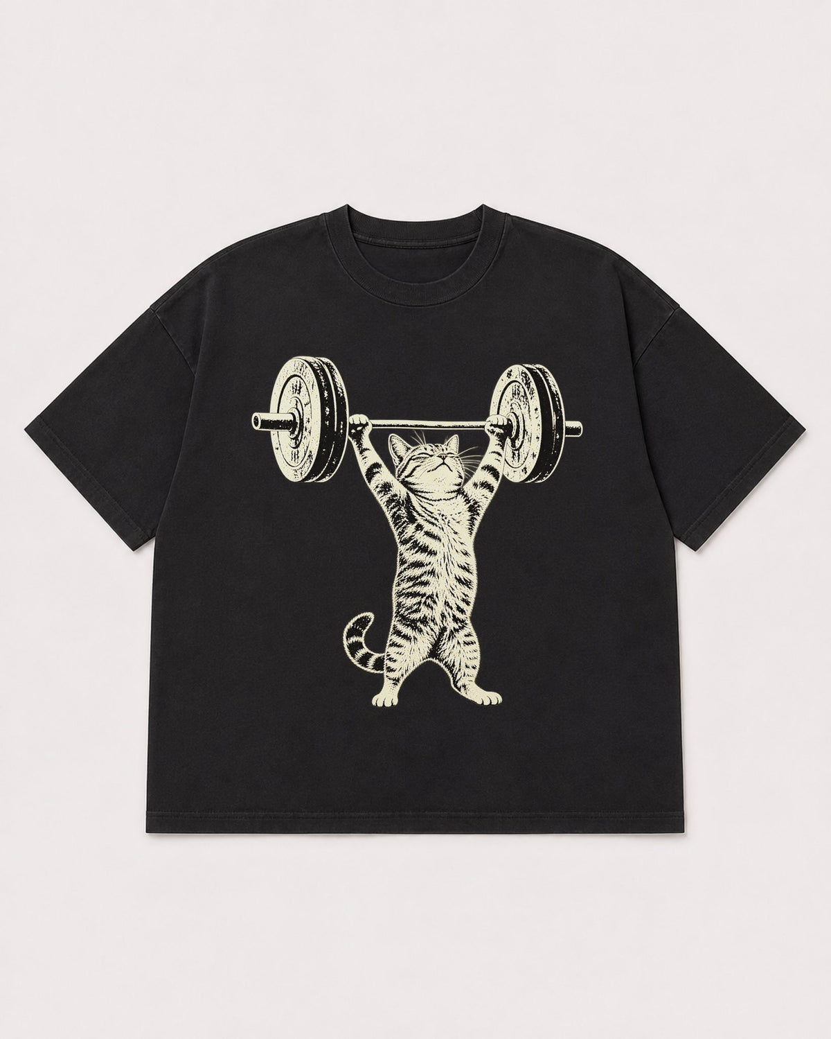 Mockup Boxy Heavyweight Tee Black product