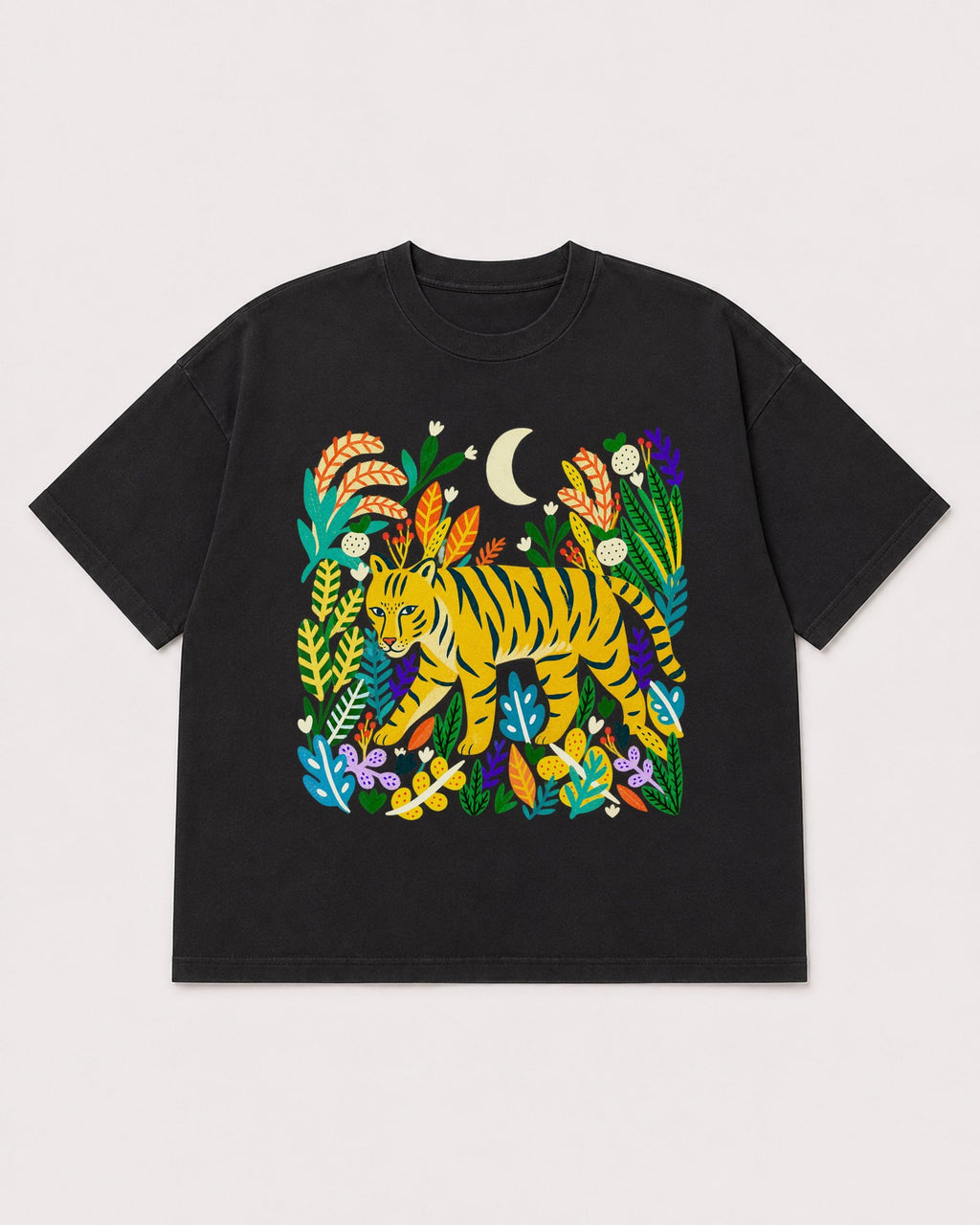 Mockup Boxy Heavyweight Tee Black product