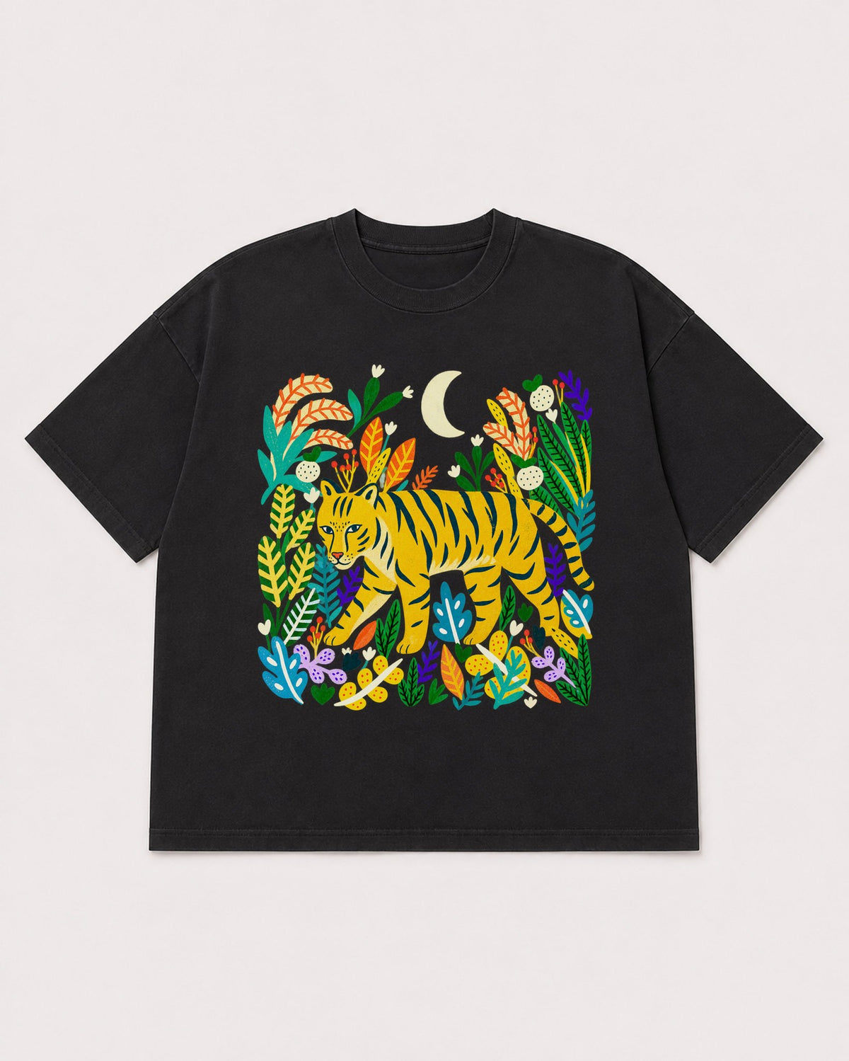 Mockup Boxy Heavyweight Tee Black product