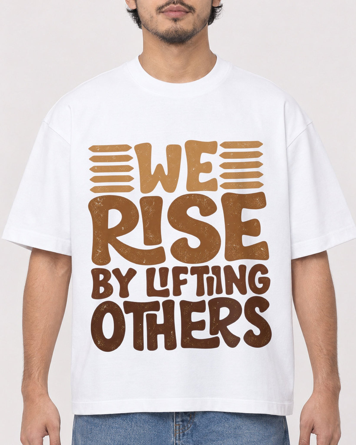 Mockup Boxy Heavyweight Tee White male close-up 02