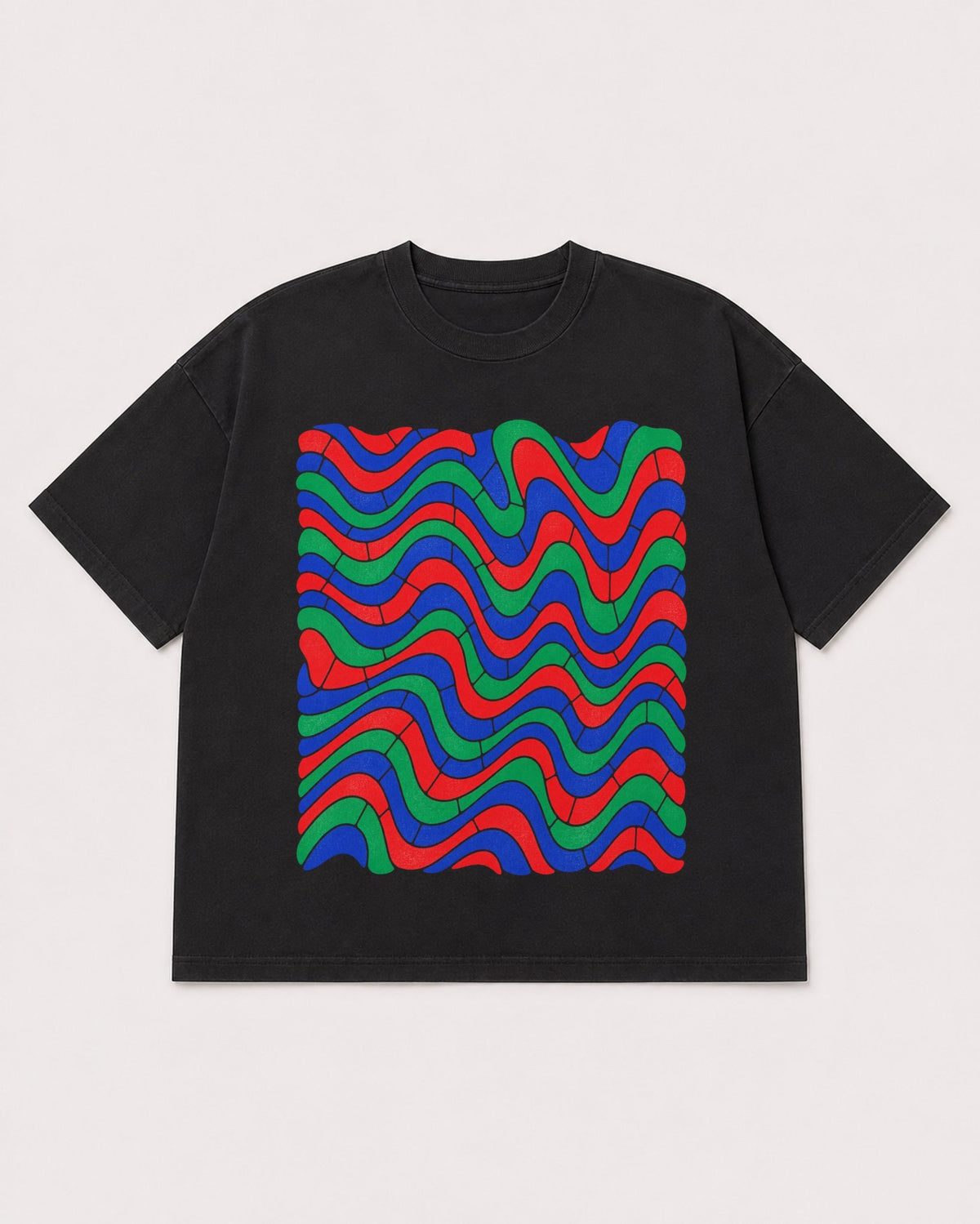 Mockup Boxy Heavyweight Tee Black product