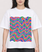 Mockup Boxy Heavyweight Tee White female close-up 13