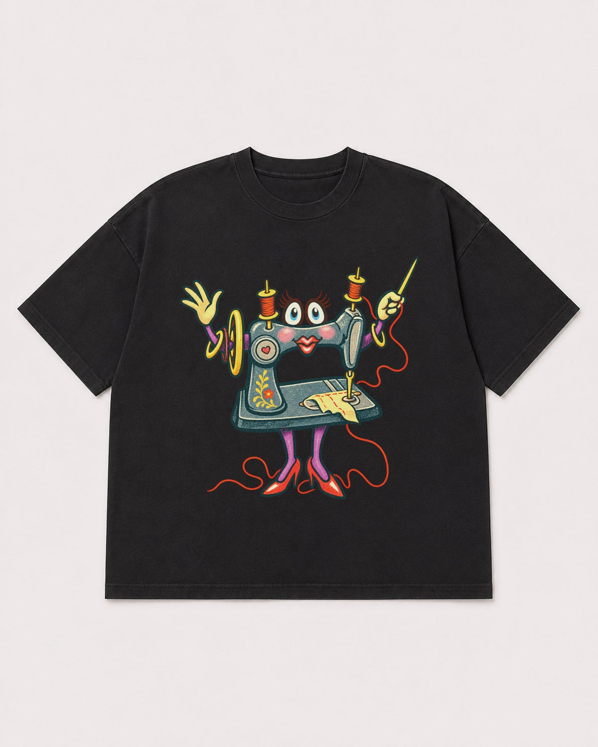 Mockup Boxy Heavyweight Tee Black product