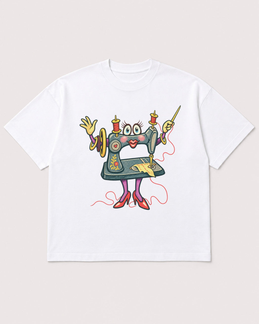 Mockup Boxy Heavyweight Tee White product