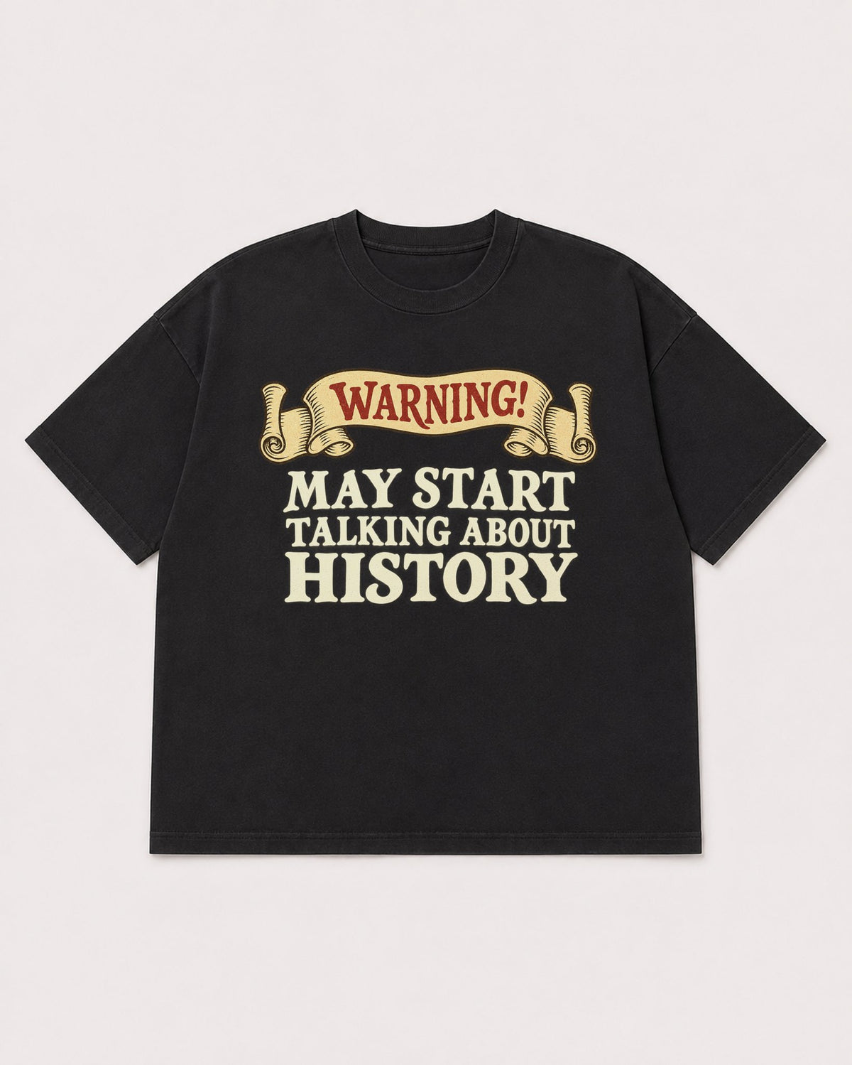 Mockup Boxy Heavyweight Tee Black product