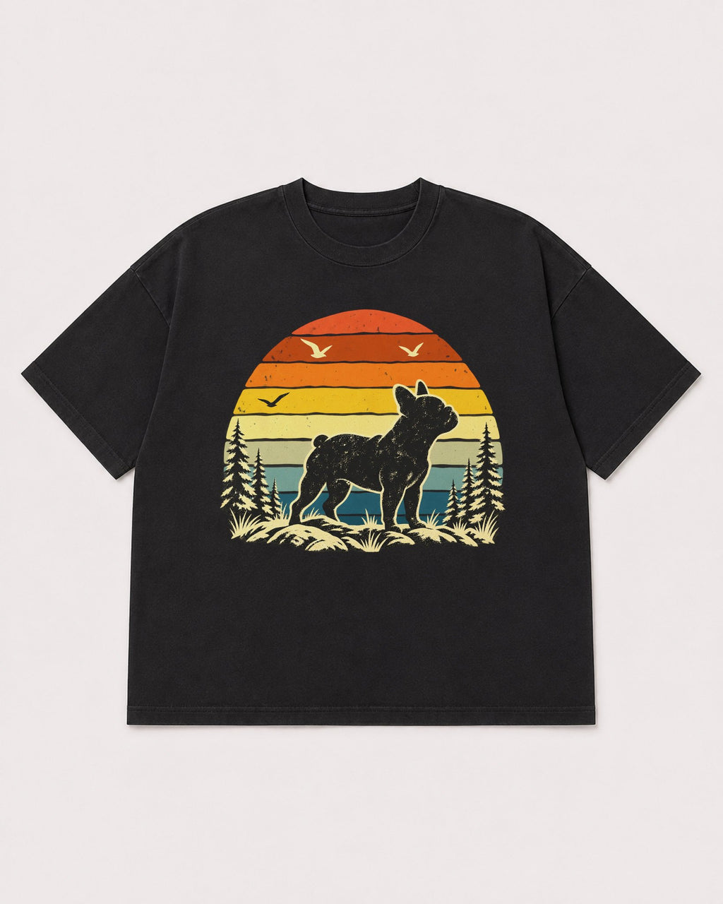 Mockup Boxy Heavyweight Tee Black product