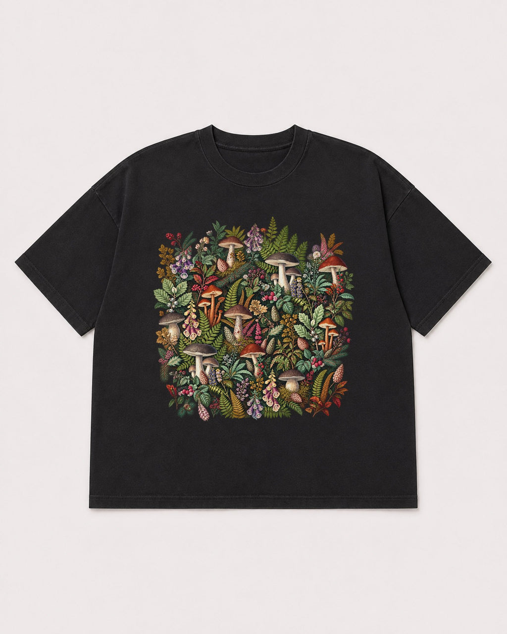 Mockup Boxy Heavyweight Tee Black product