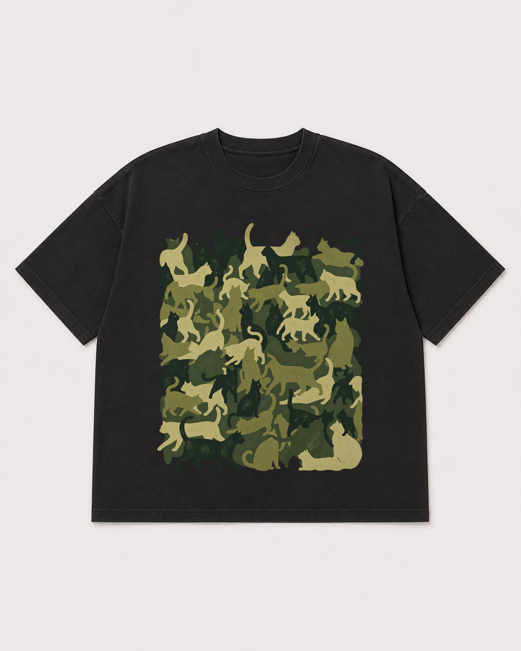 Mockup Boxy Heavyweight Tee Black product