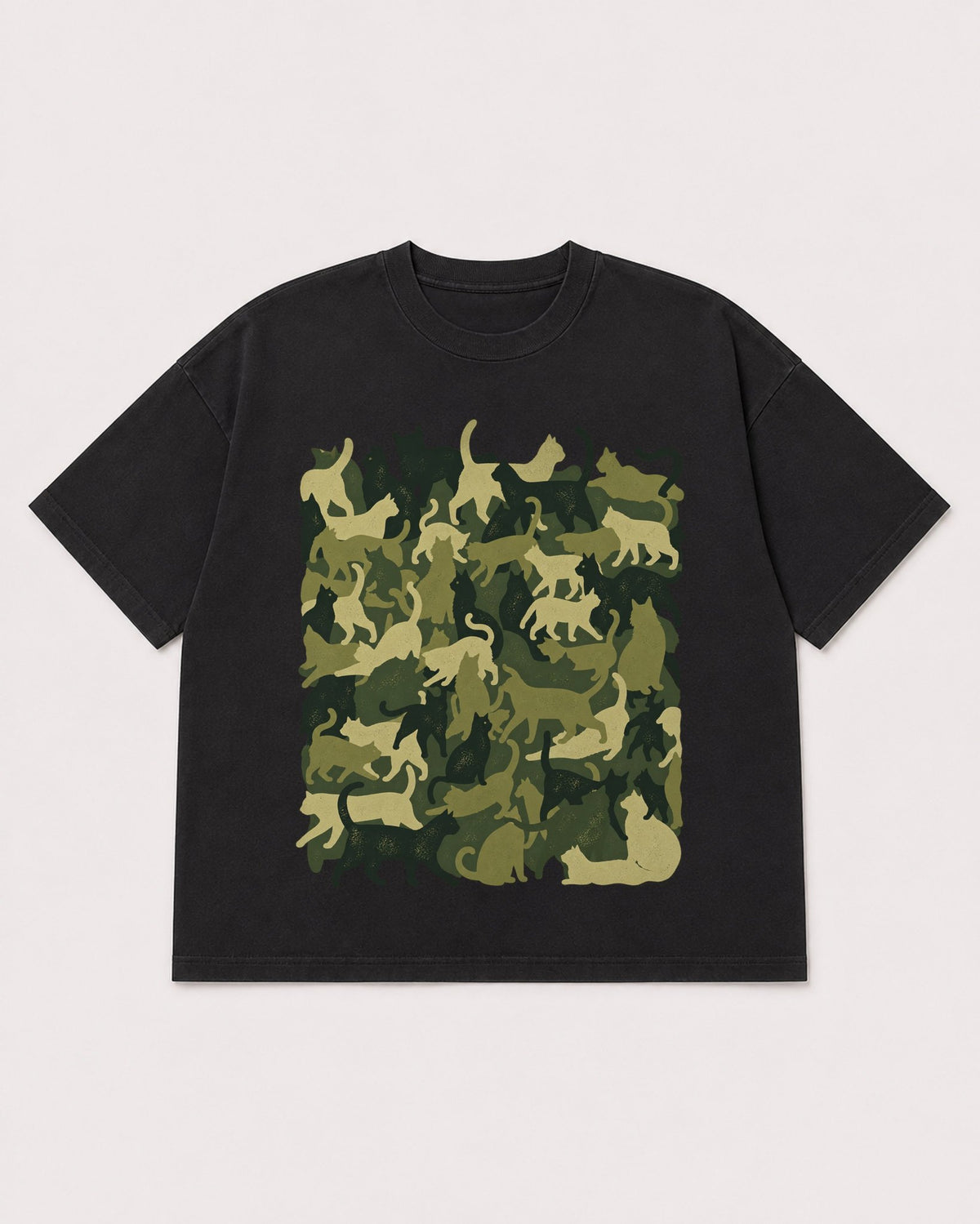 Mockup Boxy Heavyweight Tee Black product