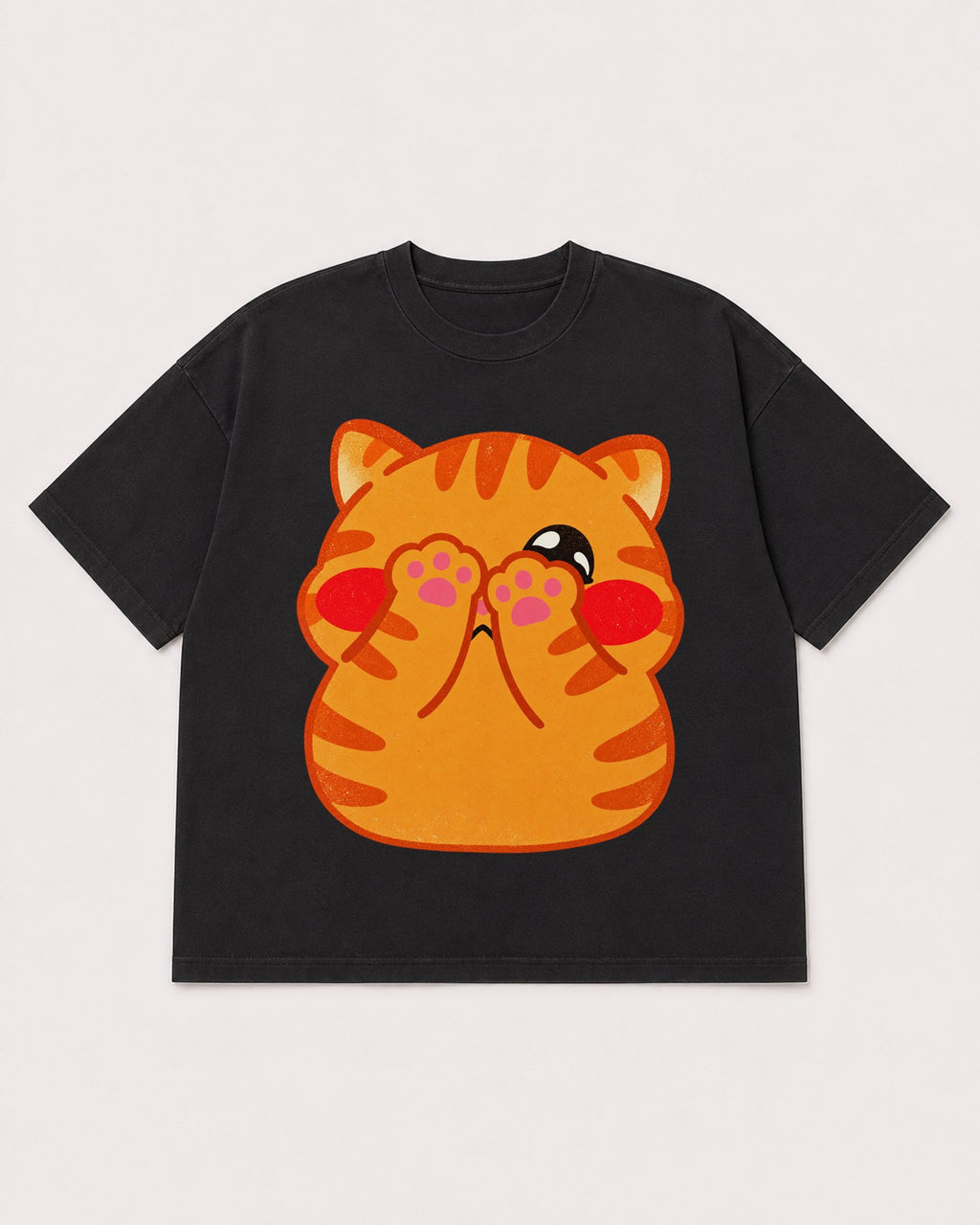 Mockup Boxy Heavyweight Tee Black product
