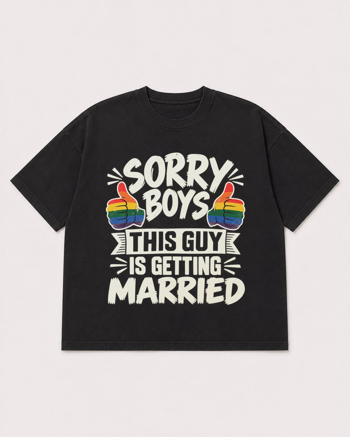 Mockup Boxy Heavyweight Tee Black product