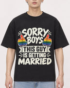 Mockup Boxy Heavyweight Tee Black male close-up 01