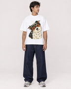 Mockup Boxy Heavyweight Tee White male full-body 06